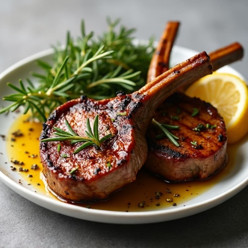 Rosemary-Garlic Grilled Lamb Chops