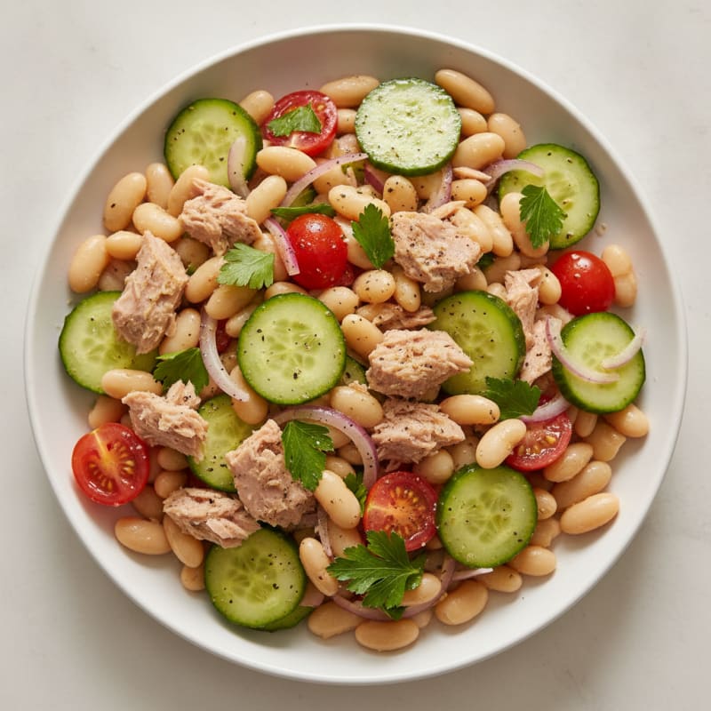 Mediterranean Tuna and White Bean Salad