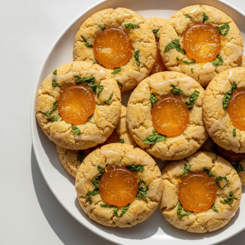 Orange Blossom Mimosa Cookies