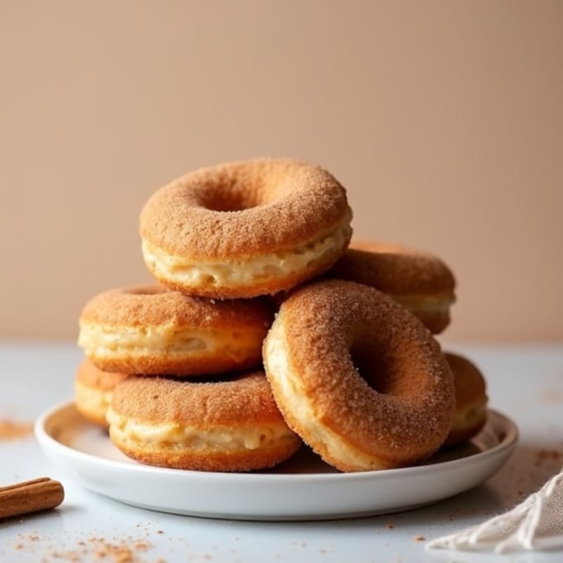 Baked Almond Flour Cinnamon-Maple Donuts