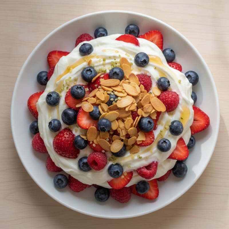 Creamy Greek Yogurt Protein Parfait with Mixed Berries