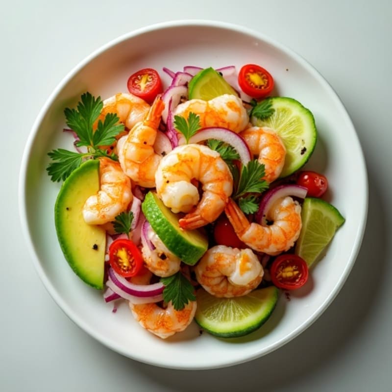 Fresh Citrus Shrimp and Avocado Ceviche