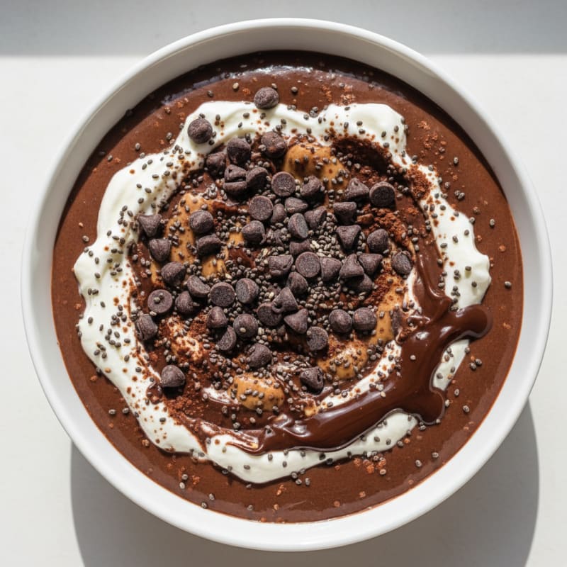Silky Chocolate Protein Pudding with Greek Yogurt