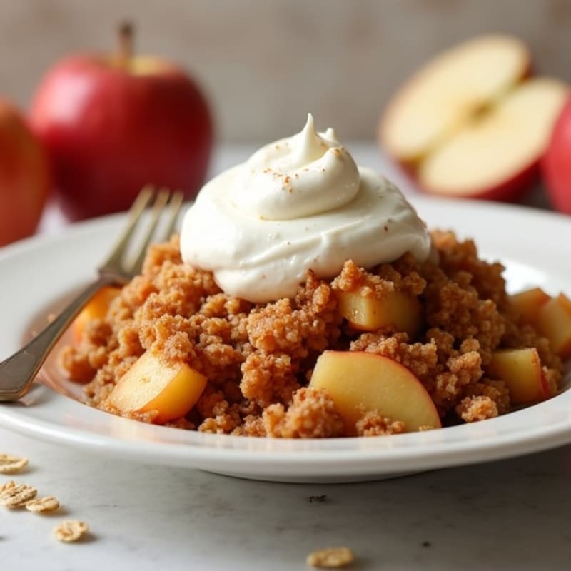 Cinnamon-Spiced Apple Oat Crumble