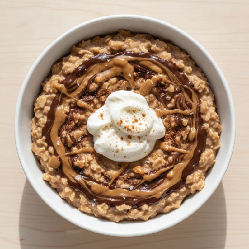 Peanut Butter Chocolate Protein Oatmeal