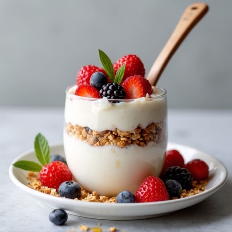 High-Protein Greek Yogurt Berry Parfait