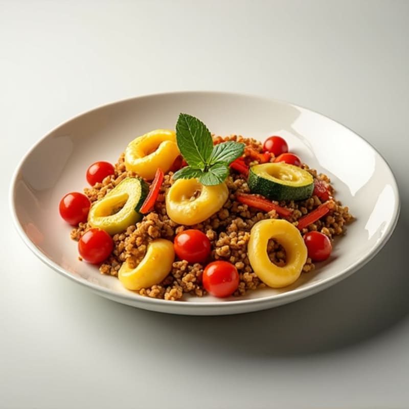 Protein-Packed Turkey Tortellini with Roasted Vegetables