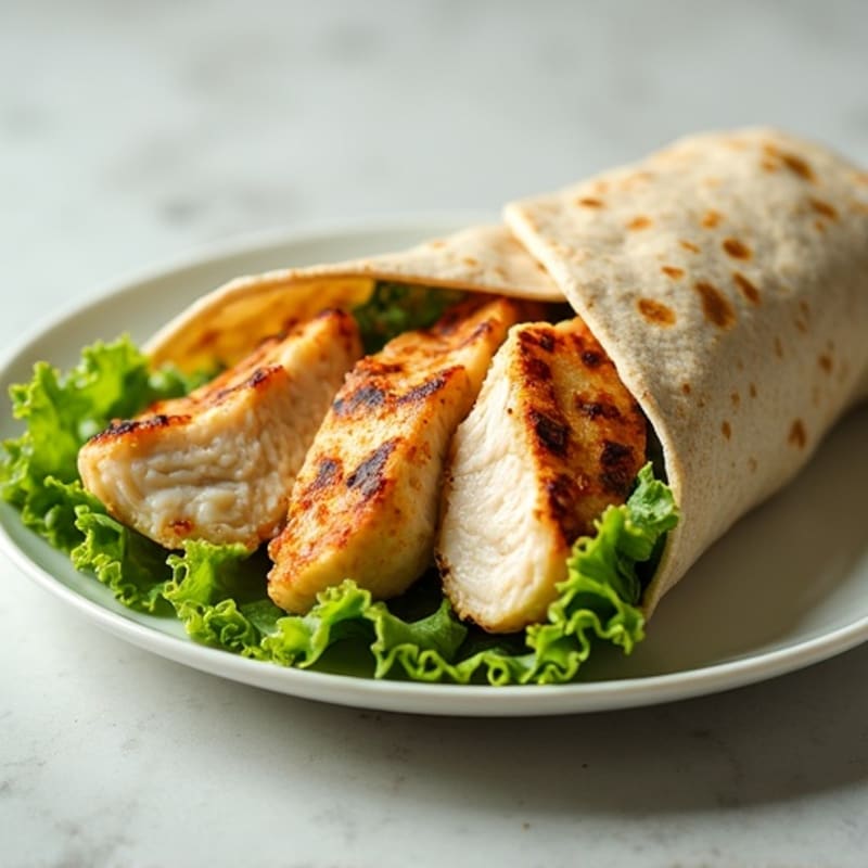 Grilled Chicken Creamy Caesar Wrap