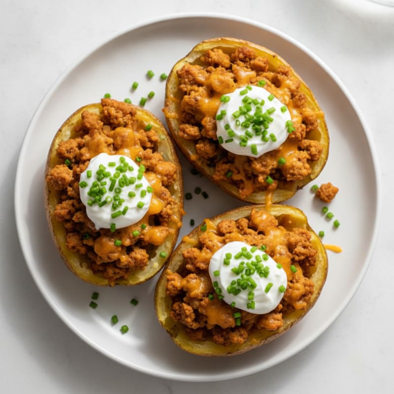 Loaded Baked Potatoes with Chives
