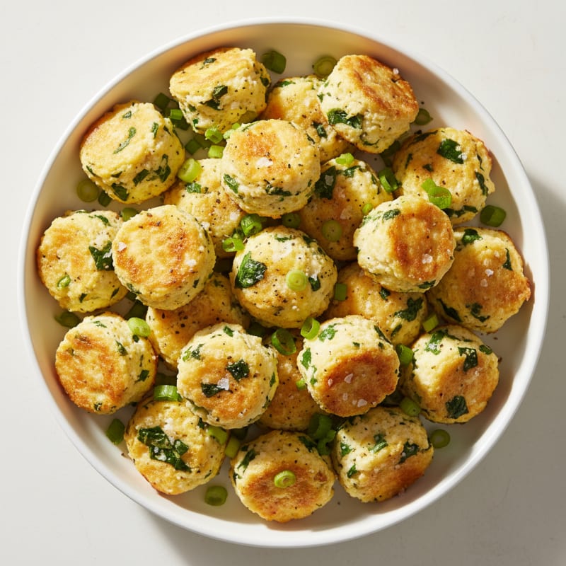 Savory Egg and Cottage Cheese Protein Bites