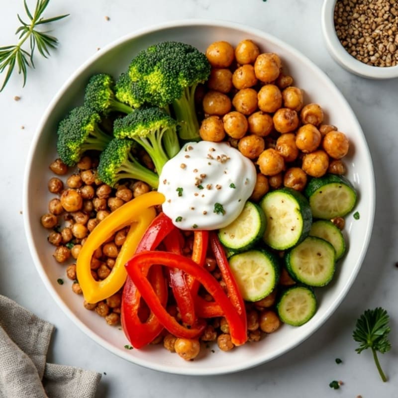 Sheet Pan Herb-Roasted Vegetables with Crispy Chickpeas