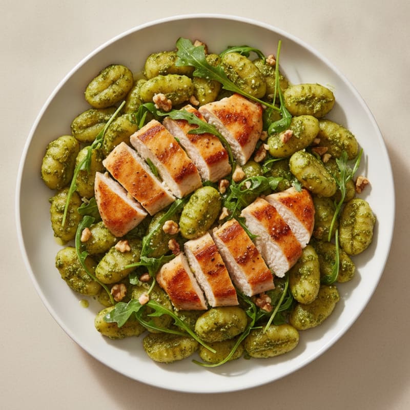 Gnocchi with Arugula Pesto