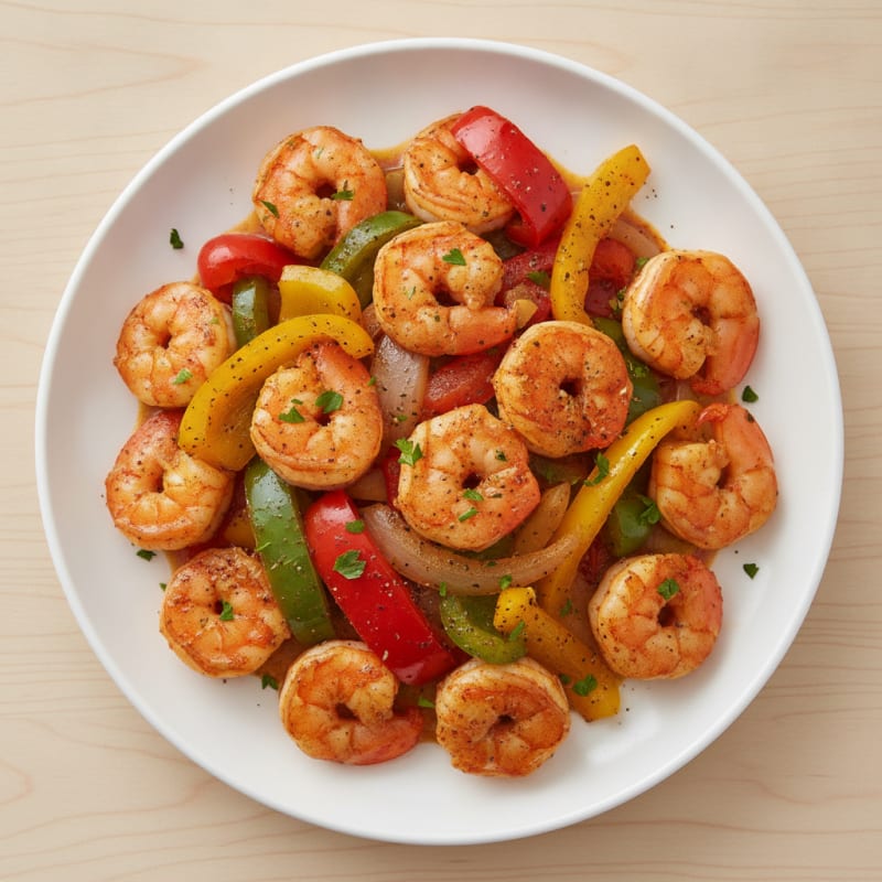 Cajun Shrimp with Bell Peppers