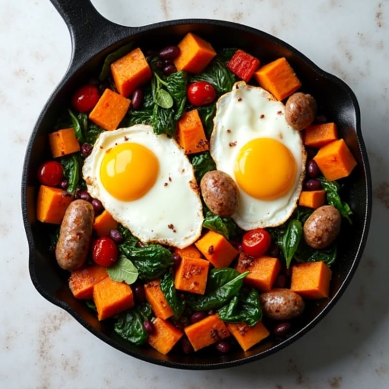 Protein-Packed Sweet Potato Hash Breakfast Skillet