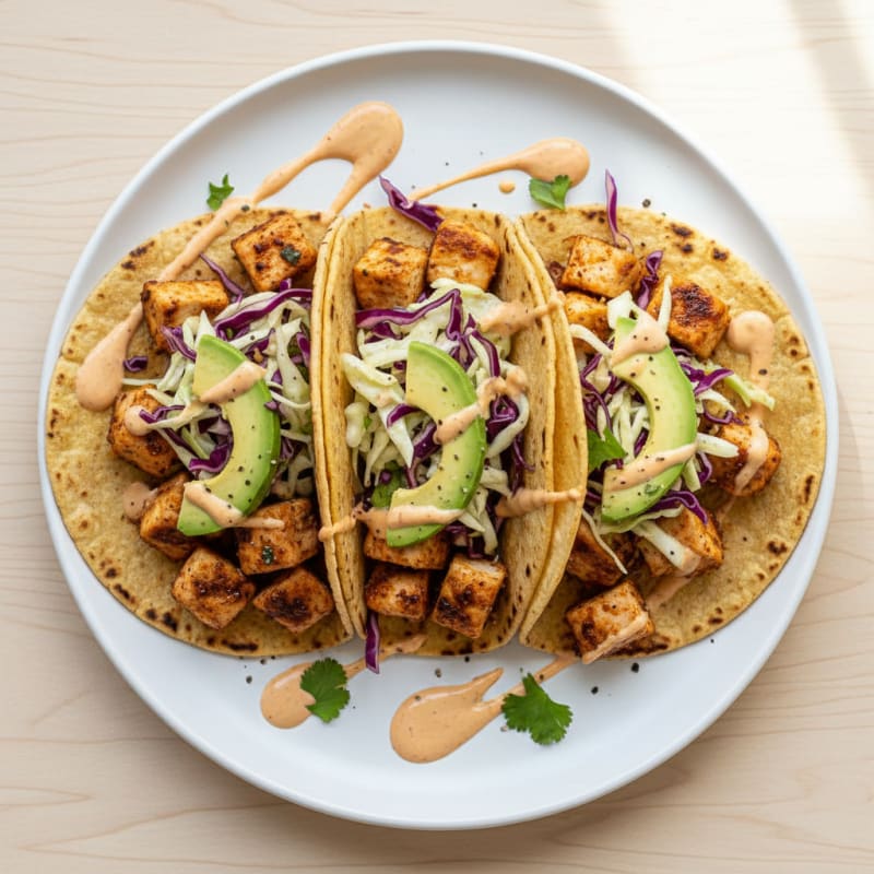 Crispy Chipotle Chicken Tacos with Zesty Slaw