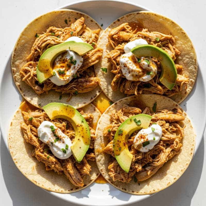 Slow Cooker Savory Shredded Chicken Thighs