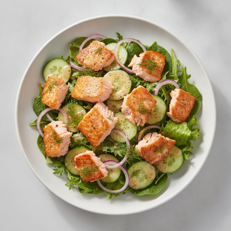 Lemon-Herb Salmon Salad with Dill