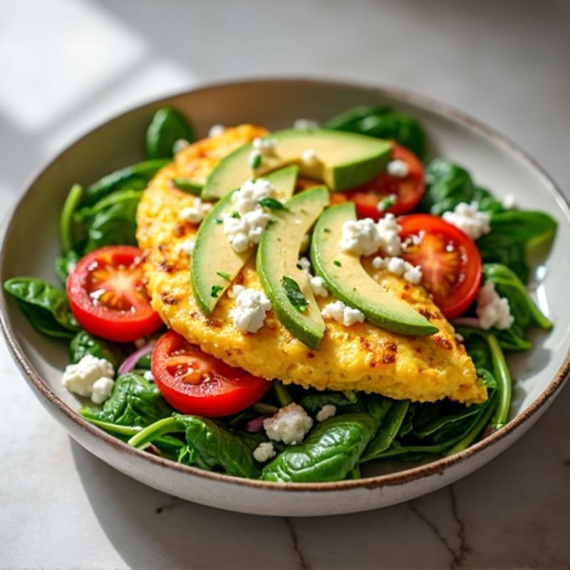 Protein-Packed Spinach and Feta Egg White Scramble