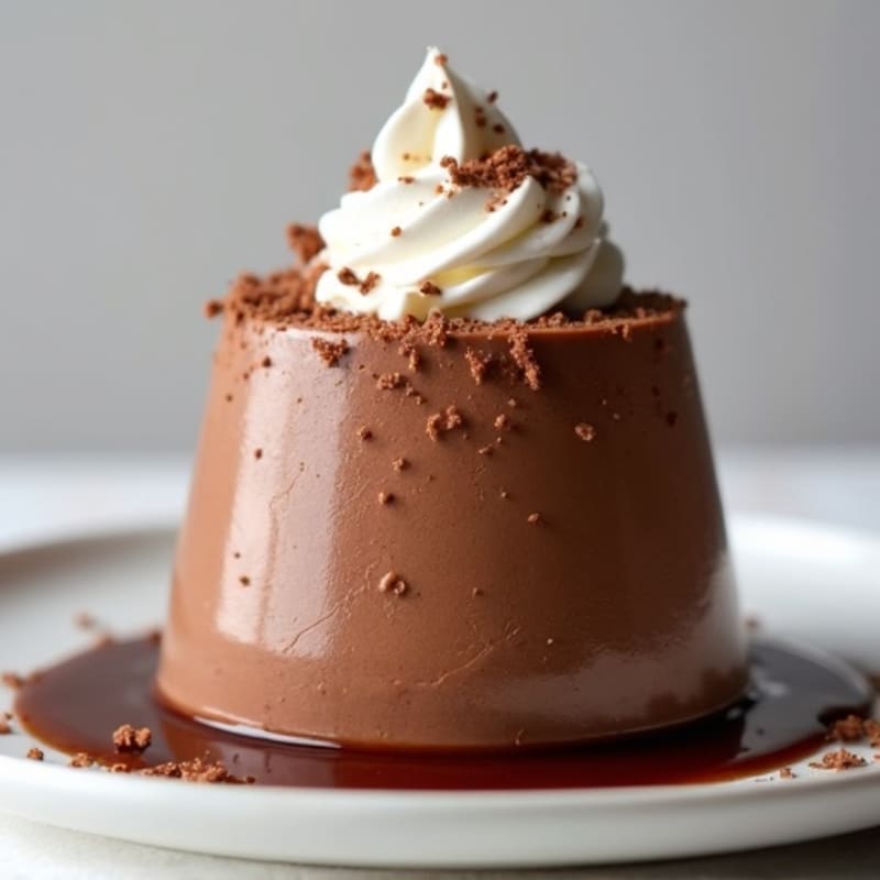 Silky Chocolate Protein Mousse with Almond Butter