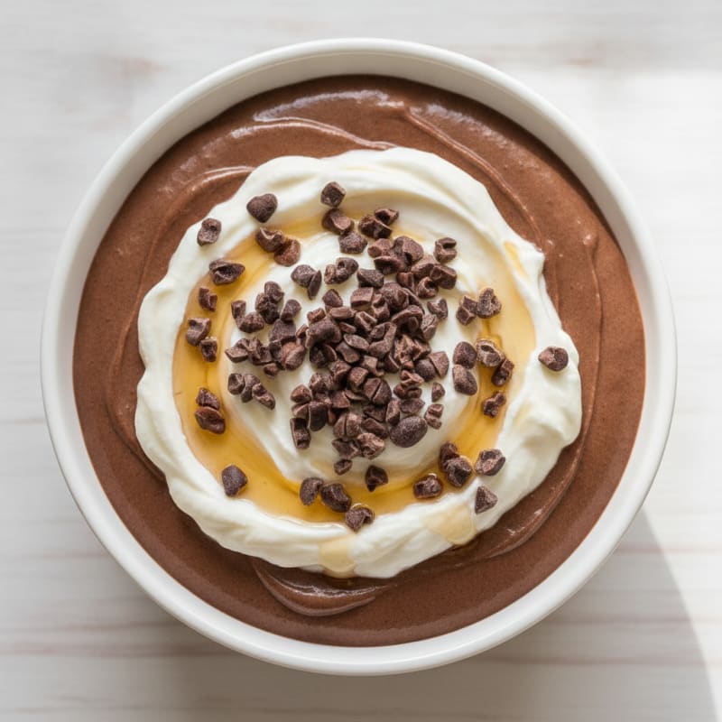 Silky Chocolate Protein Pudding with Greek Yogurt