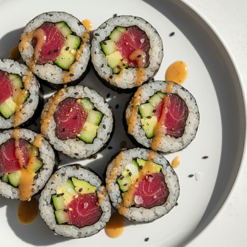 Zesty Fresh Tuna Sushi Rolls