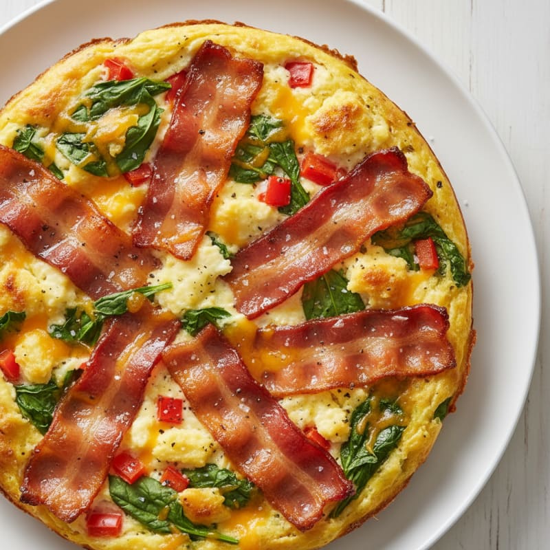 Golden Maple-Glazed Bacon & Egg Bake