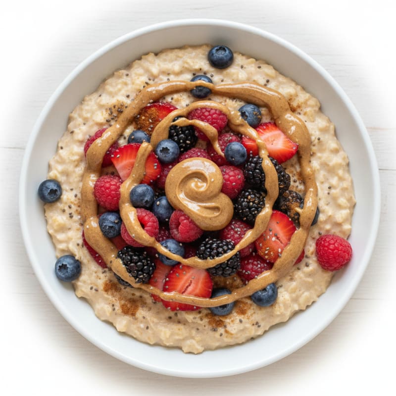 Berry Almond Overnight Oats
