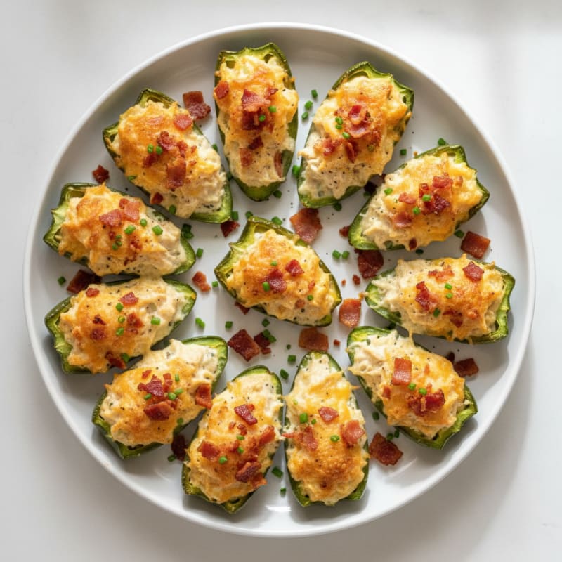 Baked Jalapeño Poppers with Bacon