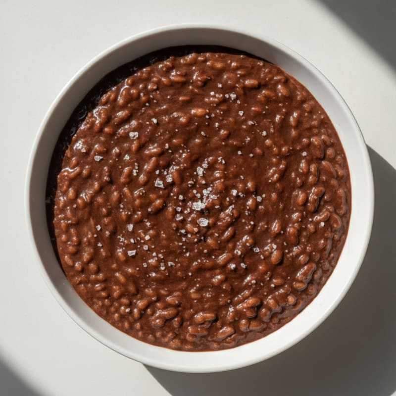 Silky Chocolate Protein Rice Pudding