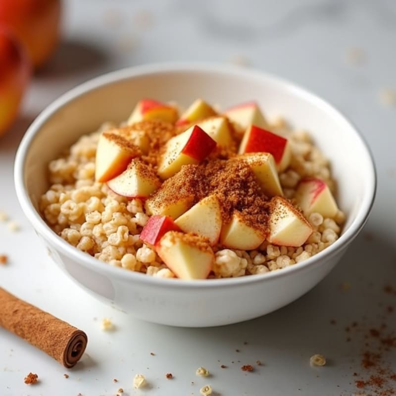 Protein-Packed Apple Cinnamon Steel Cut Oats