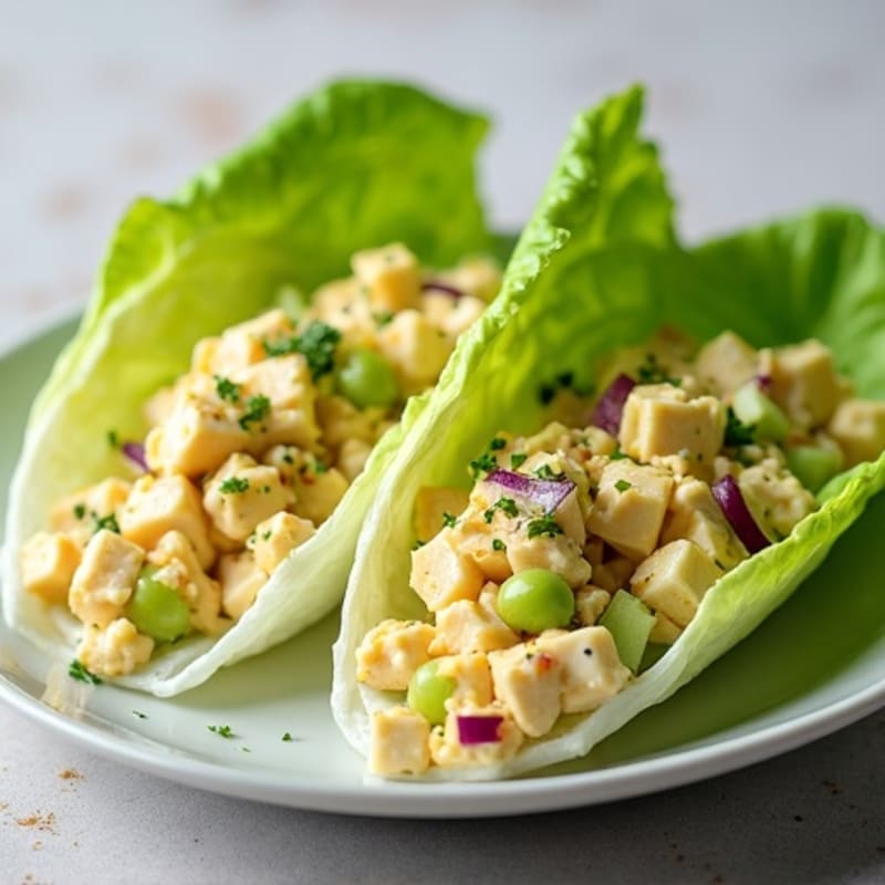 Creamy Egg Salad Lettuce Wraps