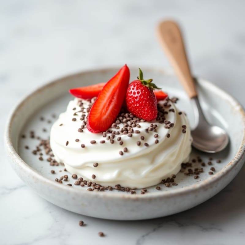 Low-Fat Greek Yogurt with Chia Seeds