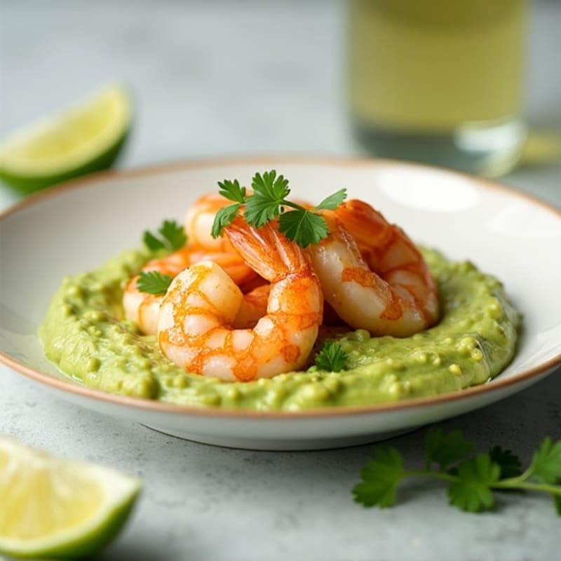 Fresh Lime Marinated Shrimp with Creamy Avocado