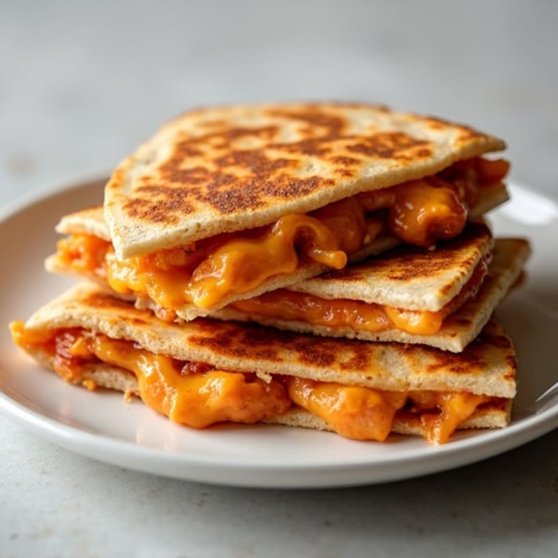 Crispy Baked BBQ Chicken Quesadilla