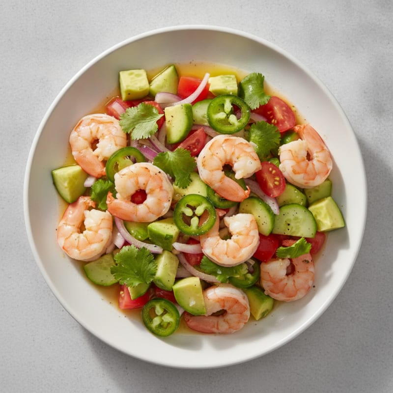 Zesty Shrimp Avocado Ceviche