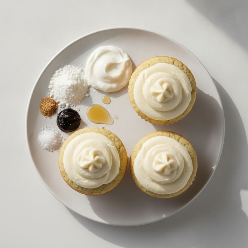 Vanilla Bean Protein Cupcakes with Greek Yogurt Buttercream
