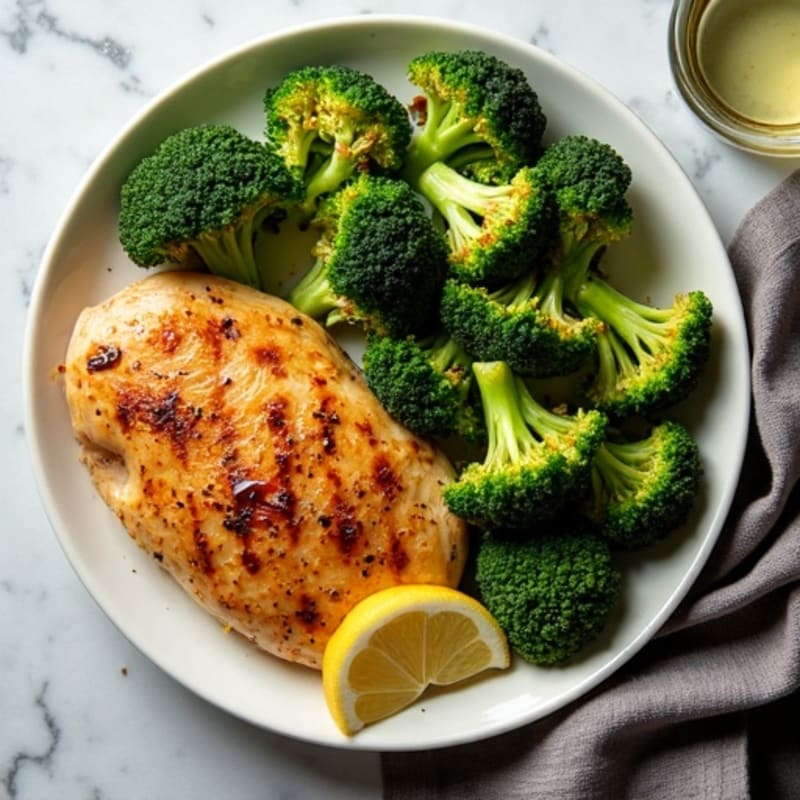 Sheet Pan Roasted Chicken and Crispy Broccoli