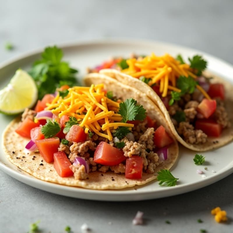 Lean Ground Turkey Tacos with Fresh Pico de Gallo