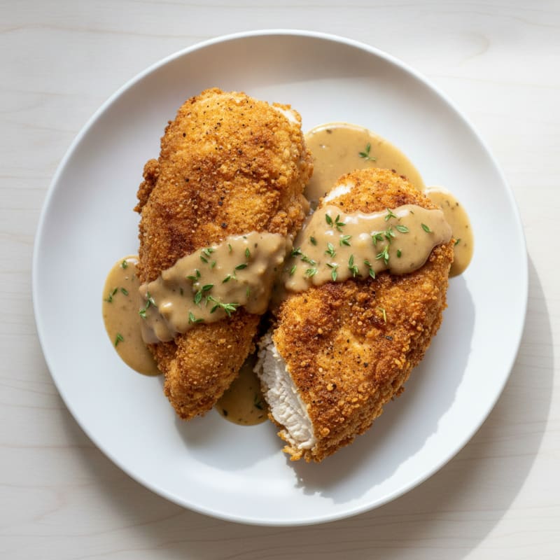 Classic Buttermilk Fried Chicken with Gravy