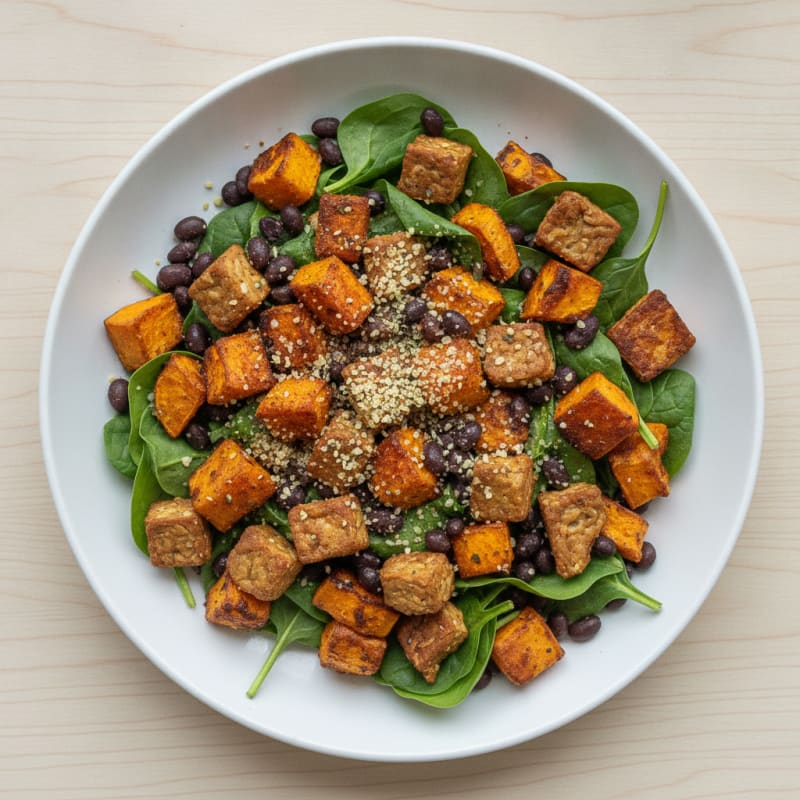 Roasted Sweet Potato and Black Bean Bowl
