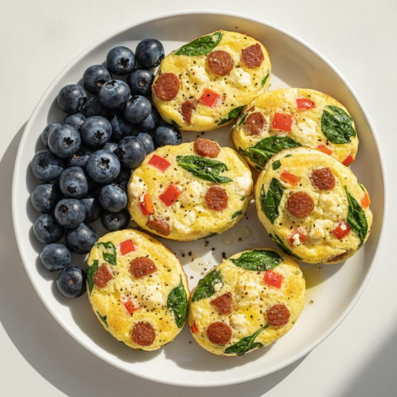 Chicken Sausage Egg White Bites