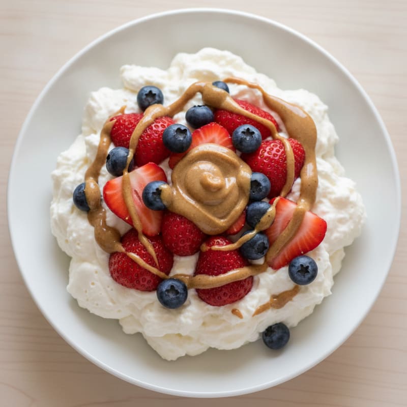 Silky Greek Yogurt Protein Mousse with Berries