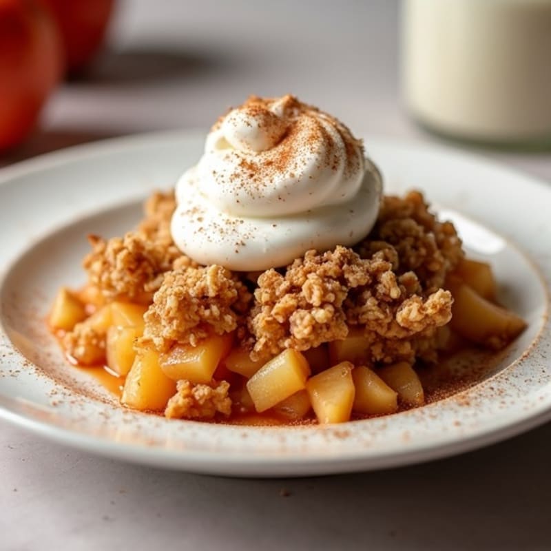Cinnamon-Spiced Apple Oat Crumble