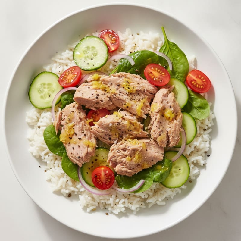 Mediterranean Tuna and Rice Power Bowl