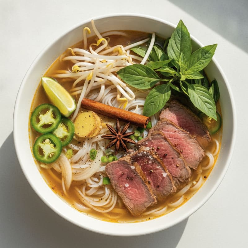 Traditional Vietnamese Beef Pho