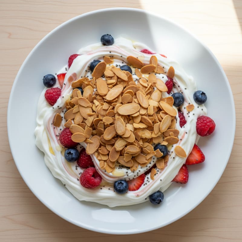 Creamy Greek Yogurt Protein Parfait with Berries