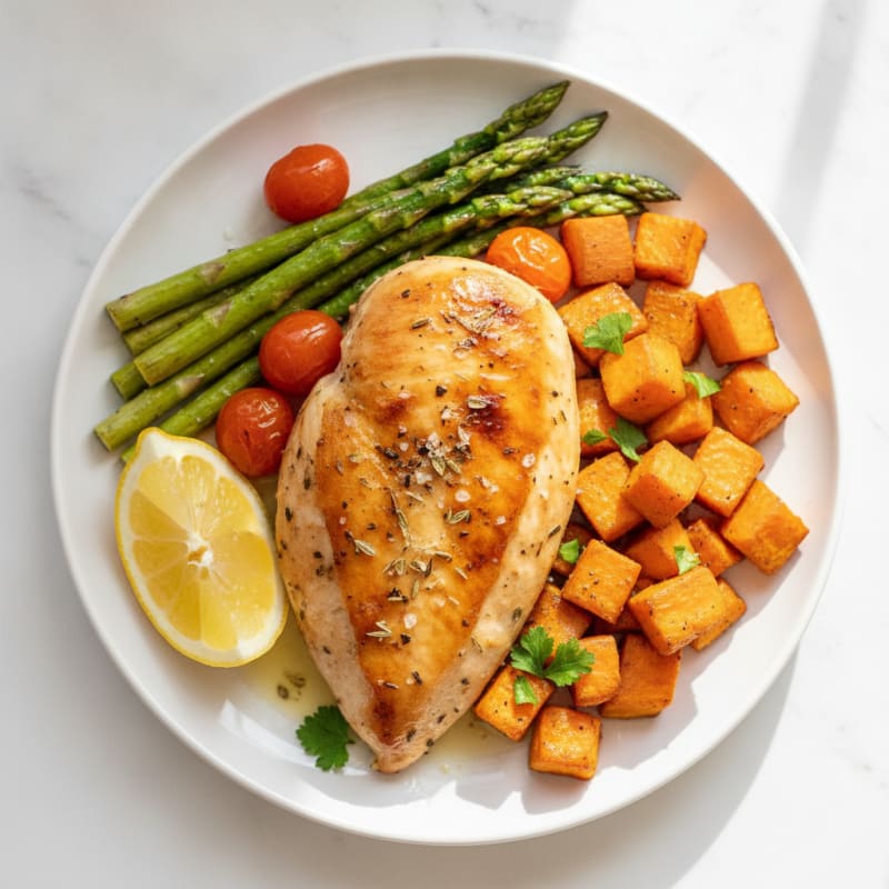 Lemon Herb Roasted Chicken Breast
