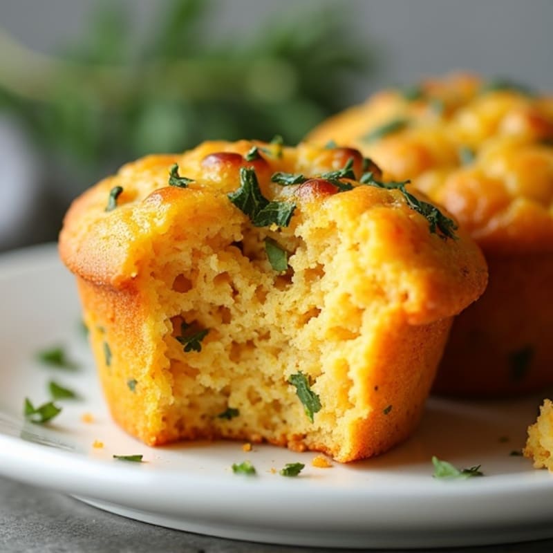 Savory Roasted Butternut Squash and Herb Breakfast Muffins