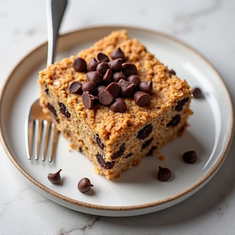 Chewy Chocolate Chip Protein Baked Oats