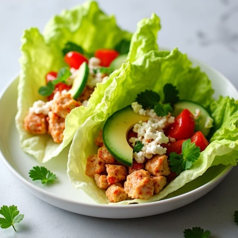 Fresh Spicy Tuna Lettuce Wraps